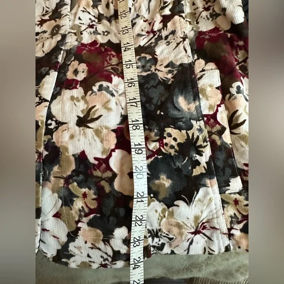 Christopher & Banks Floral Corduroy Button Up Jacket 
Size M - Picture 7 of 8